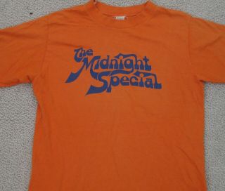 The Midnight Special Rare Vintage Graphic Tv Promotional Promo T - Shirt Medium