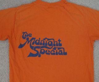 THE MIDNIGHT SPECIAL RARE VINTAGE GRAPHIC TV PROMOTIONAL PROMO T - SHIRT MEDIUM 2