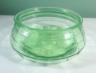 Vintage Green Glass Uranium Candy Dish Bowl Light Fixture?