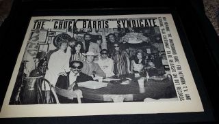 Chuck Barris Syndicate The Underground Faire Rare Promo Poster Ad Framed