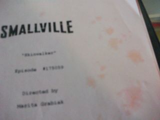 SMALLVILLE - TV SERIES - Pink Rivision Script pages - Episode 