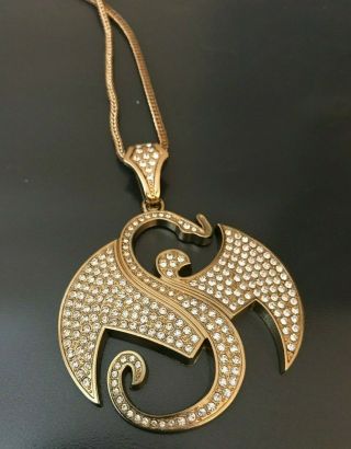Strange Music Goldtone Bling Pendant With Chain [tech N9ne,  Collector]