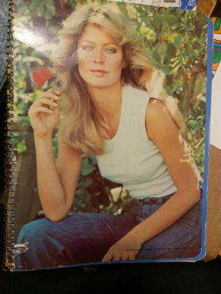 Vintage Rare Farrah Fawcett Notebook 1977 Pro Arts " Farrah Flower "