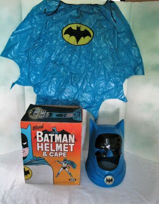 Ideal 3299 - 5 Batman Helmet & Cape From 1966