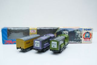 Thomas And Friends Splatter And Dodge With Unit Coach Rare