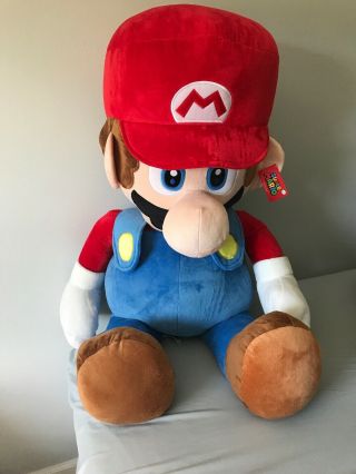 Authentic Nintendo Licensed Giant Life Size Mario 48 " / 4ft Plush Doll Toy