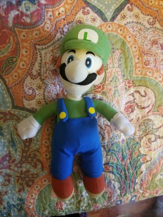 2001 Kellytoy Luigi Plush From Mario Bros,  Nintendo