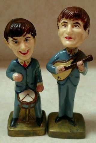 The Beatles Bobblehead Nodders - Ringo Starr & George Harrison - Hong Kong 2 & 4