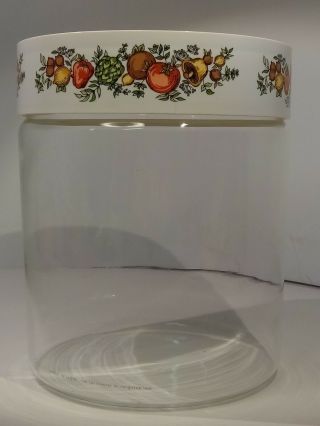 Vintage Pyrex Food Storage Container Canister Locking Lid Spice Of Life 7.  5