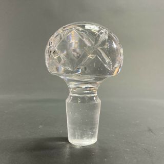 Large Vintage Antique Crystal Glass Decanter Bottle Replacement Stopper 2