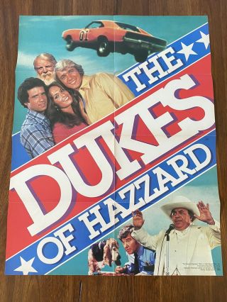 The Dukes Of Hazzard Poster Bo Luke Boss Hogg Daisy Vintage Weekly Reader 16x21