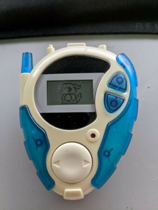 Digimon D - 3 Digivice Translucent Clear Blue Us Version Bandai 2000
