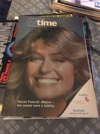 The Sunday Bulletin Tv Time Farrah Fawcett - Majors 1976