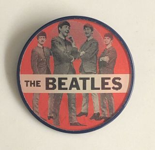 The Beatles / I Love John Lennon - Lenticular Pin Badge 1964 - Flip Button Rare