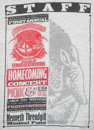 1st Annual Armadillo World Headquarters Homecoming Austin,  Texas T - Shirt XXL 2