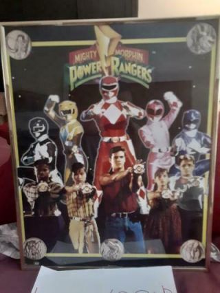 1994 Power Rangers Mighty Morphin Saban Vintage Framed Poster