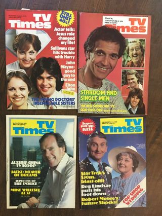 4x 1979 - 1980 Tv Times Week Guide Regional Australia