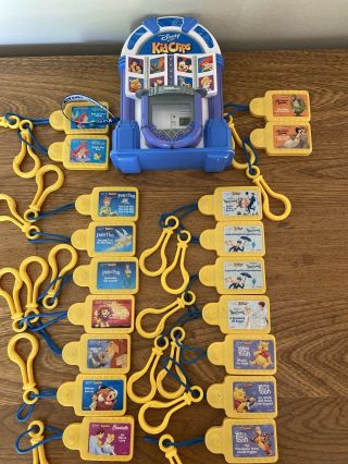 2002 Tiger Disney Tunes Kid Clips Jukebox Music Player & 18 Clips