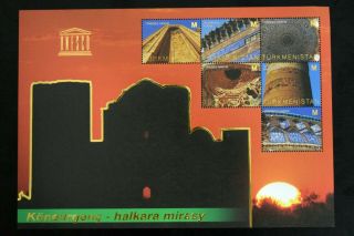 Turkmenistan Stamps Architecture Historical Monuments Kunya Urgench Rare Unesco
