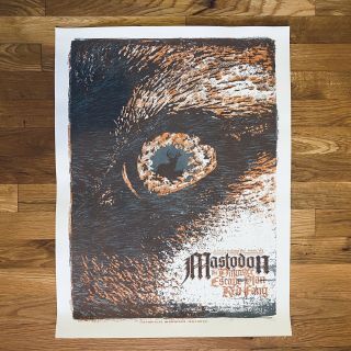 Mastodon & The Dillinger Escape Plan Gig Poster By Drew Binkley Screen - Print