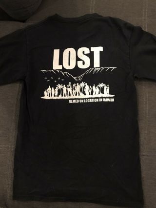 Lost Tv Show Crew Hawaii T Shirt - Rare Collectible.  Jj Abrams.  Locke Dharma