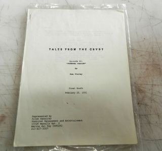 Tales From The Crypt 1991 Tv Script Episode 6 Funeral Pallor