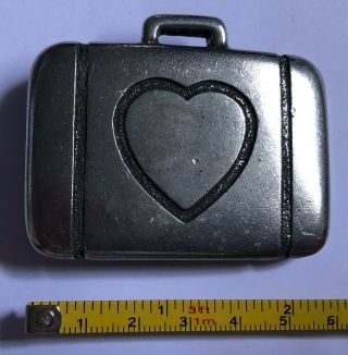U2 Elevation Tour 2001 Belt Buckle Heart Suitcase Rare
