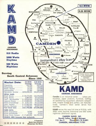 Kamd 910 Camden Arkansas Radio Coverage Map