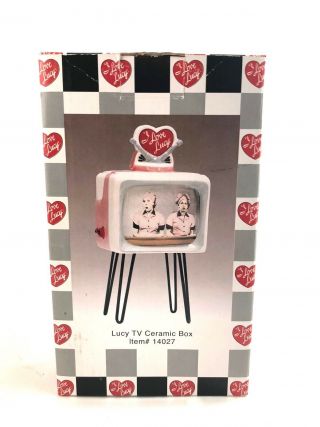 I Love Lucy Tv Ceramic Box 14027 Retro Collectible Tv Trinket