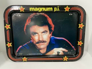 Vintage Magnum P.  I.  Tv Tray 1982 Universal Studios Vg Rare