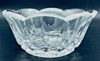 Waterford Crystal Bowl,  Lismore Scalloped,  5 1/8 Inch Diameter,  Etched Mark