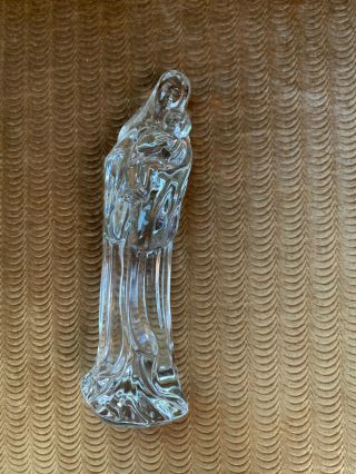 Waterford Crystal Nativity Madonna And Child Figurine,  No Box