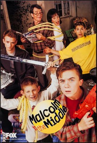 Malcolm In The Middle 27x40 Tv Poster - Rare - Bryan Cranston 2000