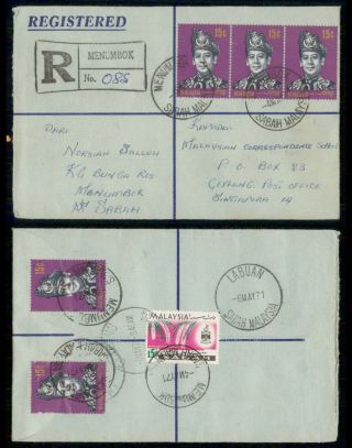 Mayfairstamps Malaysia 1971 Menumbok To Singapore Registered Cover Wwg43703