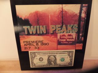 Twin Peaks Premiere 1990 David Lynch Tv Series Photos Art,  Wood Plque Made In 89