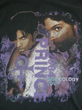 Rare Vintage 2004 Prince Tour T - Shirt Musicology 2 - Sided Size Large