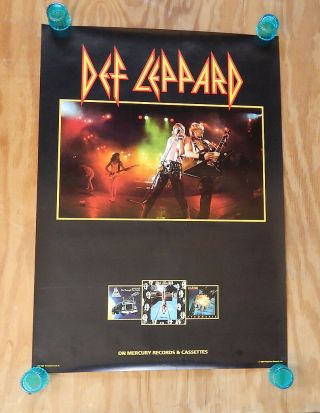 Def Leppard - Three Albums Campaign - Rolled Rock Promo Poster (1984)