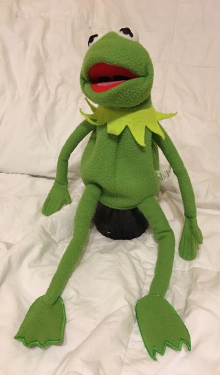 Rare Junior Toys Full Body Kermit The Frog Hand Puppet Plush Toy Official 2000