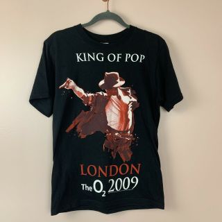 Michael Jackson King Of Pop The O2 London 2009 Tour Tshirt Small Black