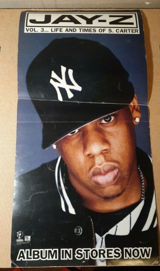 Jay - Z Vol.  3 Life And Times Of S.  Carter Promo Hiphop Rap Poster
