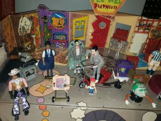 Rare 1988 Pee - Wee ' s Playhouse Playset With Figures And Accessories Matchbox 2