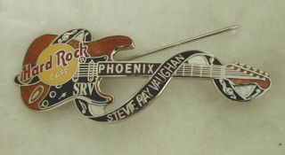 Phoenix Hard Rock Cafe Pin 1990s Stevie Ray Vaughan.  Guitar Series