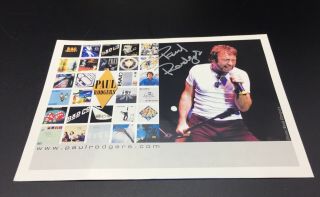 Autographed Signed Bad Company Paul Rodgers Photo