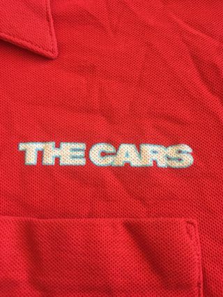 The Cars Heart Beat City Tour 1984 Vintage Polo Shirt Medium
