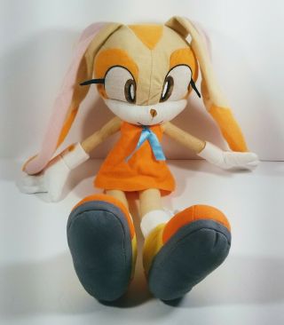 Rare Sonic The Hedgehog Cream The Rabbit Plush Doll 18 " Kellytoy Sega Toy