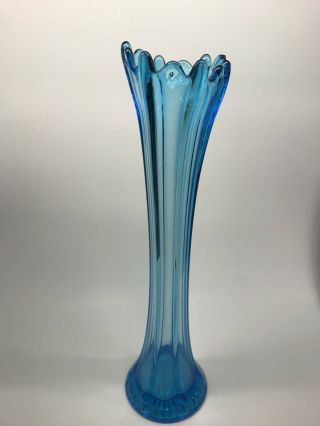 Dugan Glass Blue Swung Vase Celeste Tall