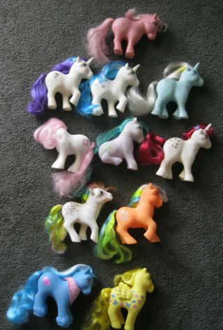11 Vintage My Little Pony Unicorn Pegasus 1982 To 1987 Mlp