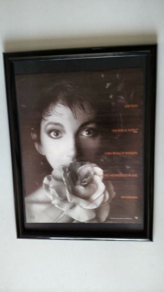 Kate Bush " The Sensual World " 1989 Promo Poster Ad Framed