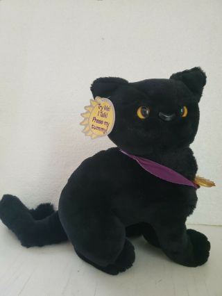 Sabrina The Teenage Witch Salem Black Cat Talking Plush.  Kenner 1997