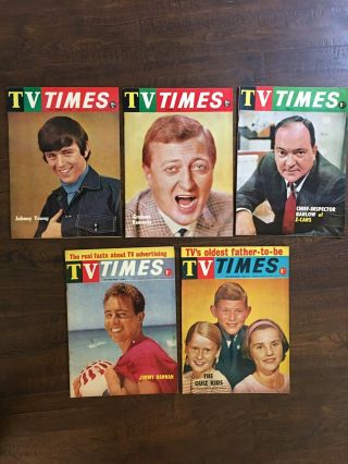 5x 1964 - 66 Tv Times Week Guide Regional Australia Quiz Kids Jimmy Hannan